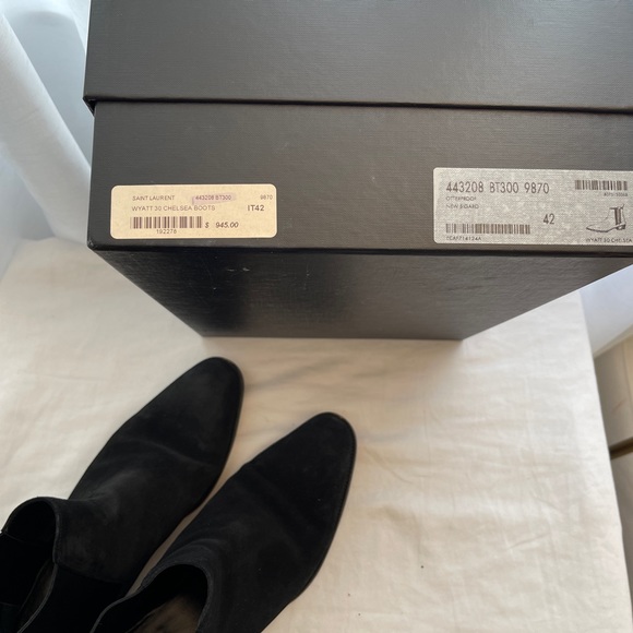 YSL Saint Laurent Wyatt 30 Black Sz 42 Chelsea boot - Picture 4 of 5